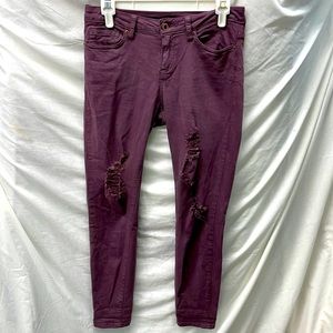 Angel kiss distressed/ripped skinny pants ladies sz 5